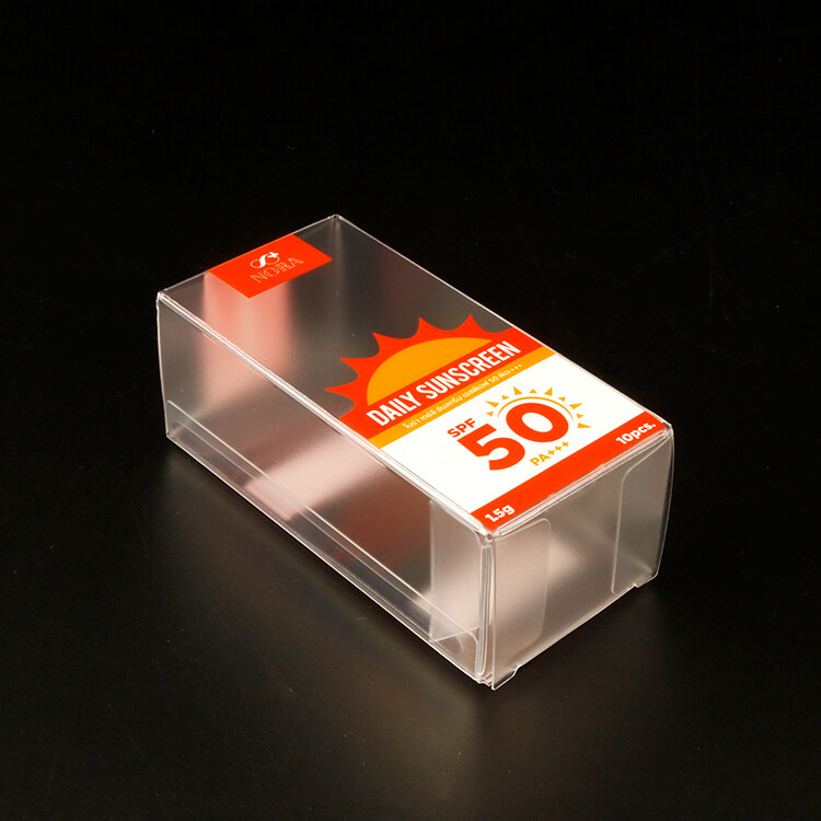 Sunscreen Frosted transparent packaging box